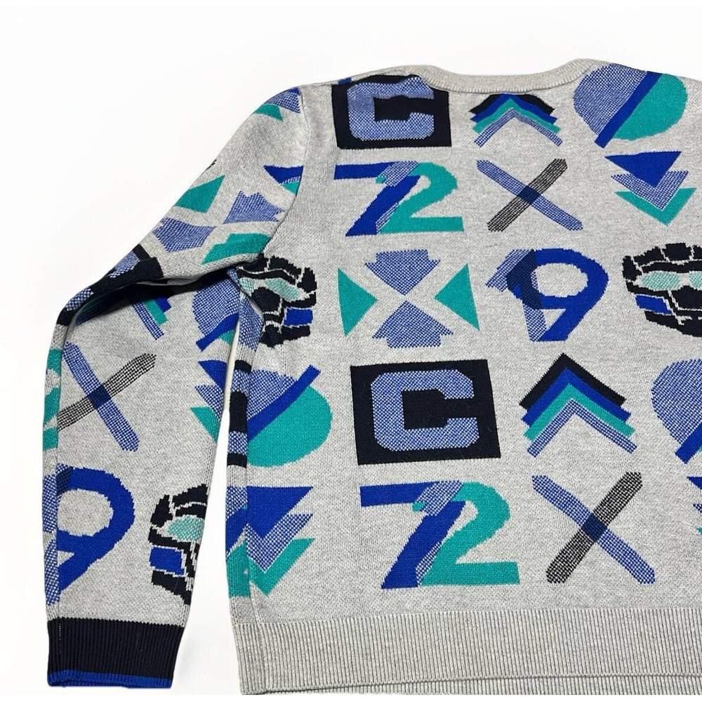 Catimini Bright Graphic Jacquard Sweater Youth Size 12 - Picture 3 of 12